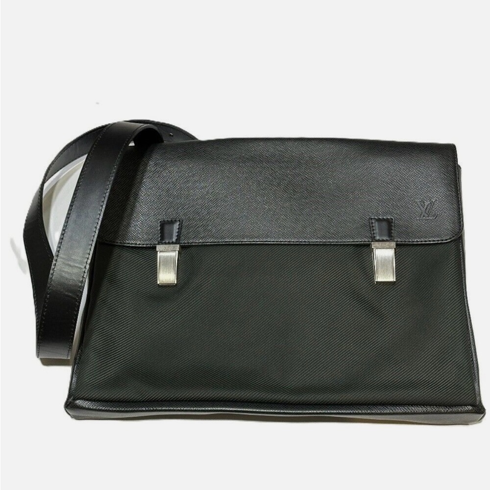 Louis Vuitton Black and Gray Men's Laptop Bag